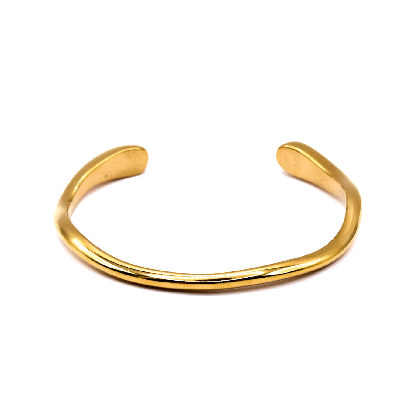 SIENNA Gold Cuff detail laid flat – CCaura