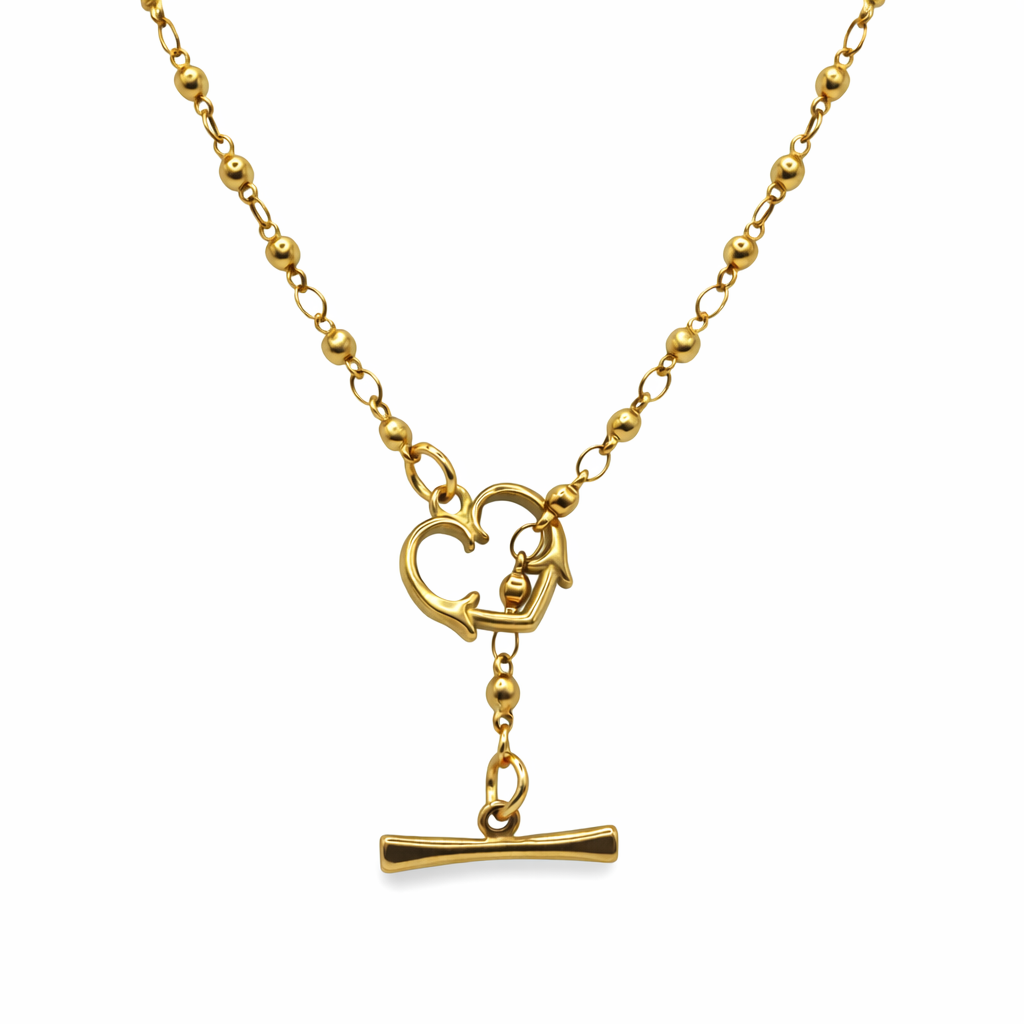 CARO Heart Pendant Necklace detail – CCaura