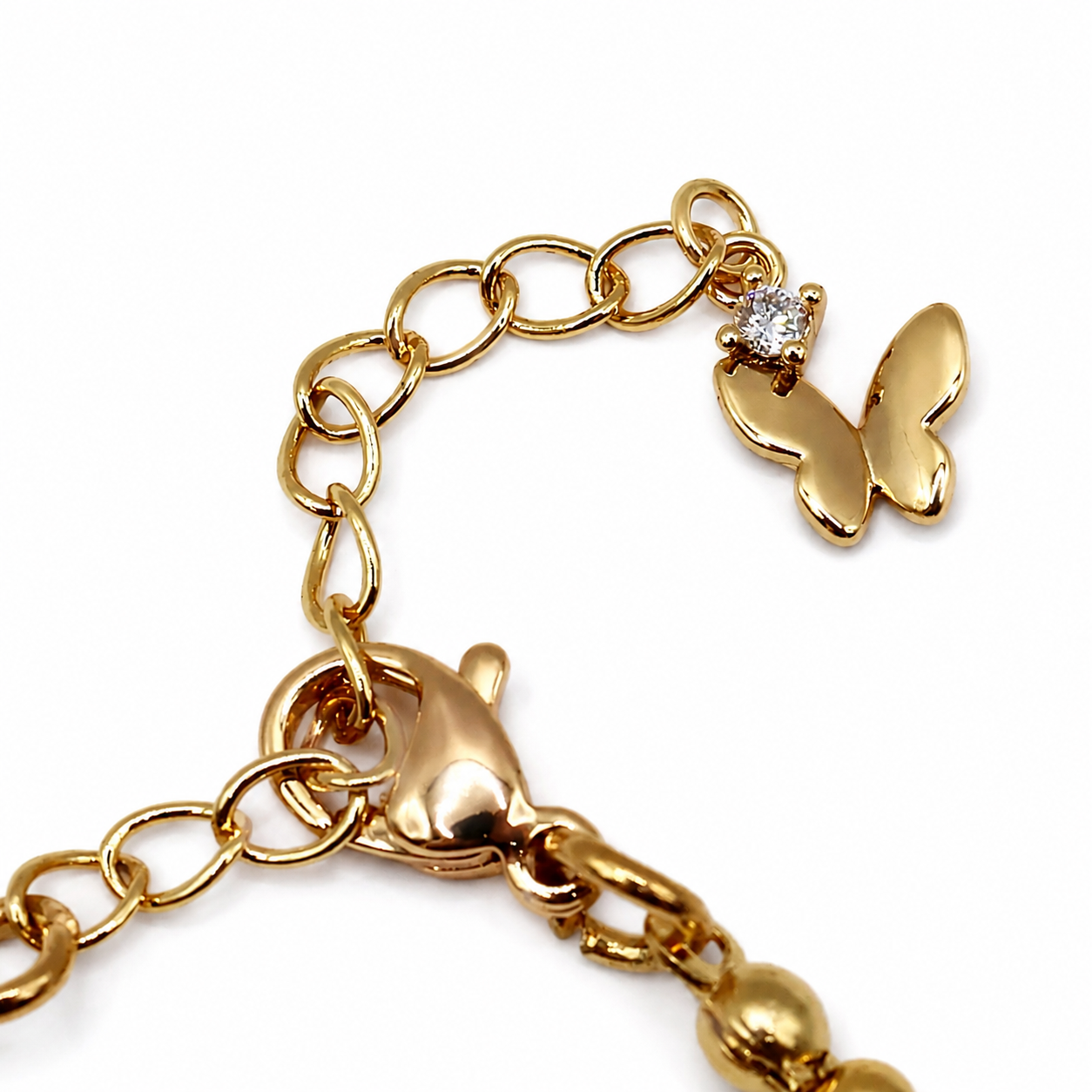 Butterfly Pearl Bracelet close-up detail - CCaura