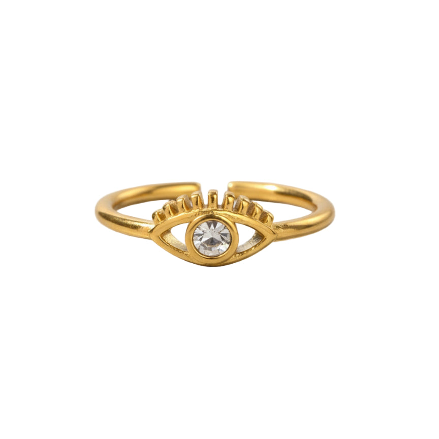AURA EYE GOLD RING