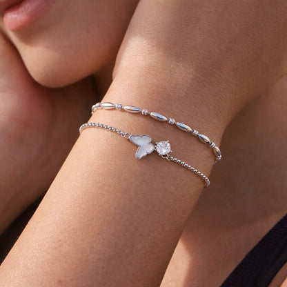 AURORA CHARM SILVER BRACELET