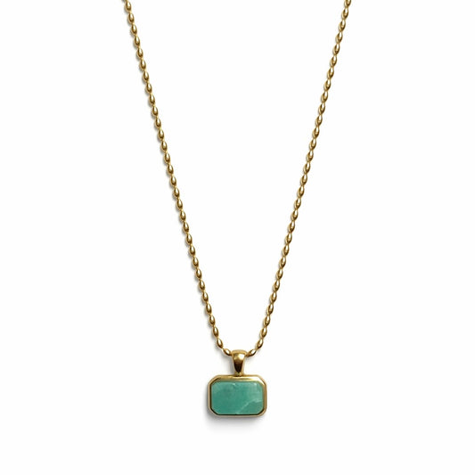BELLE AQUA PENDANT NECKLACE