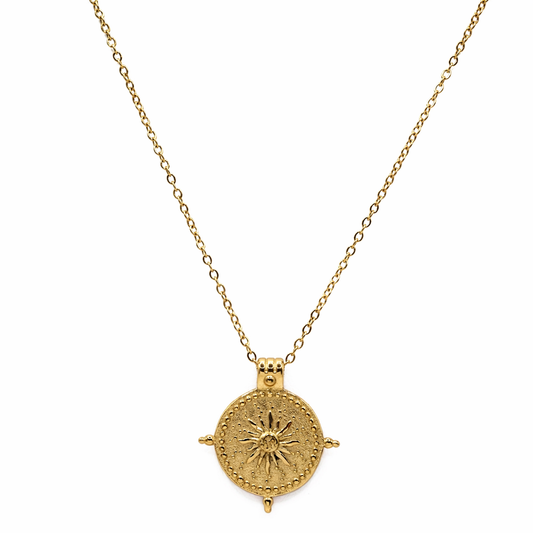 SOL Pendant Gold Necklace – CCaura