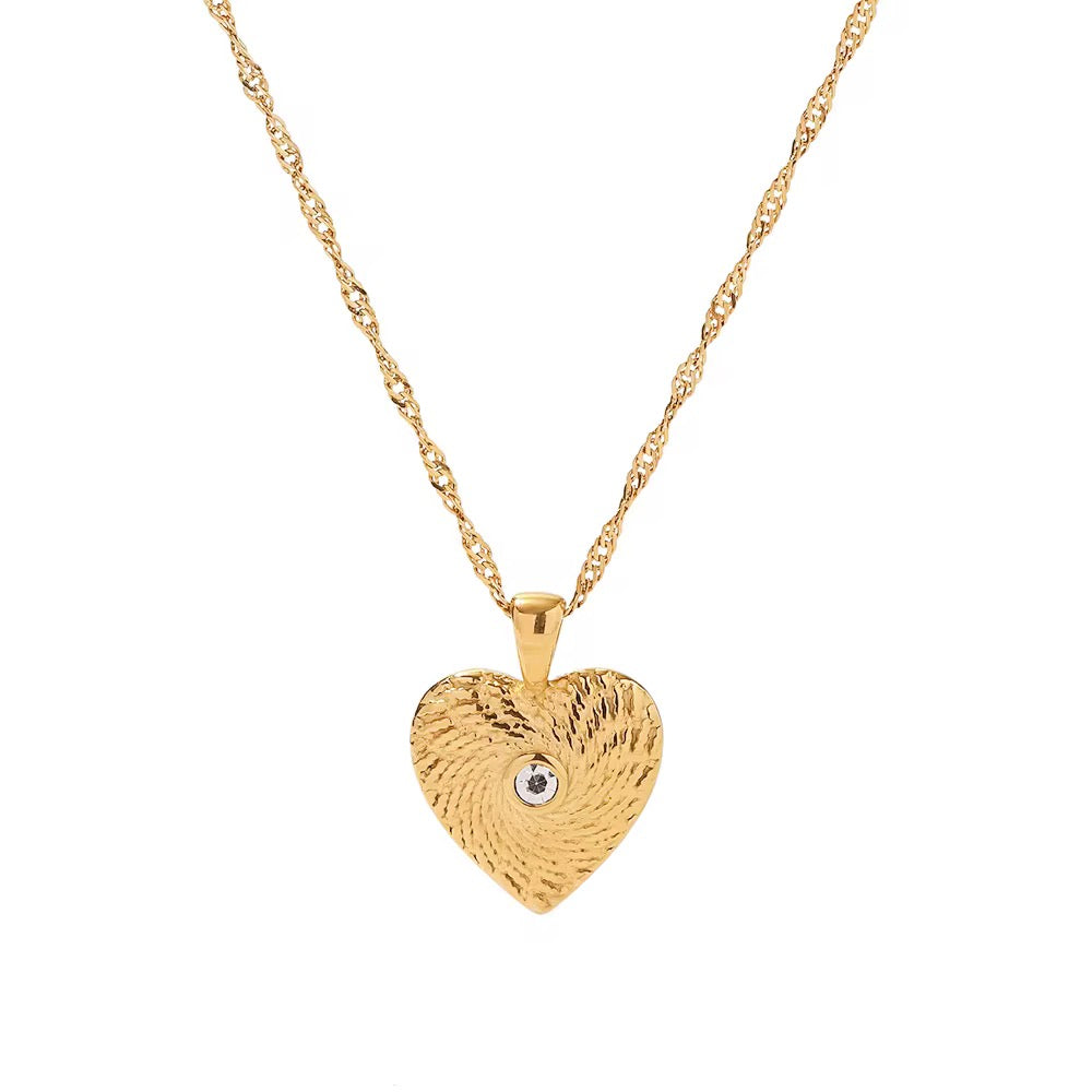 GAIA HEART GOLD NECKLACE