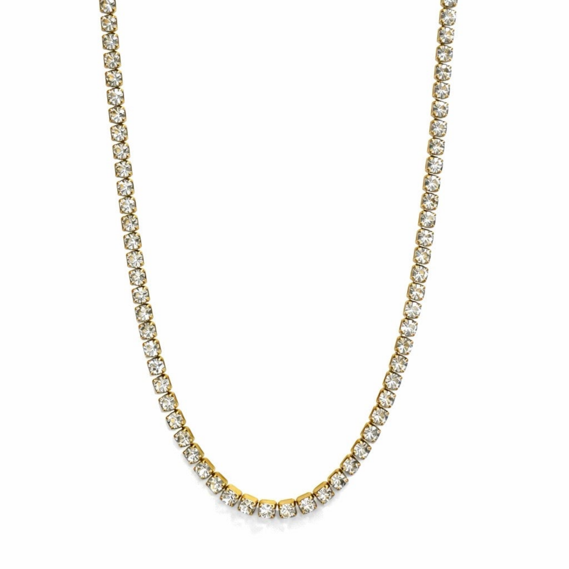 ARIA TENNIS GOLD NECKLACE