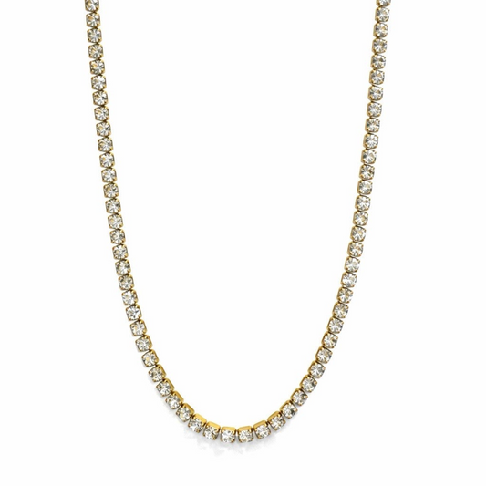 ARIA TENNIS GOLD NECKLACE
