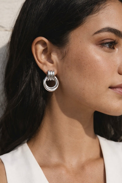 MILA SILVER HOOPS