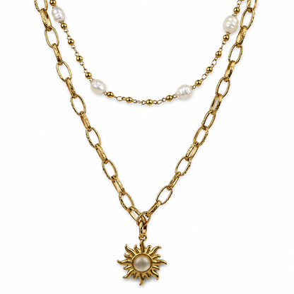 SANTORINI SUN LAYERED NECKLACE