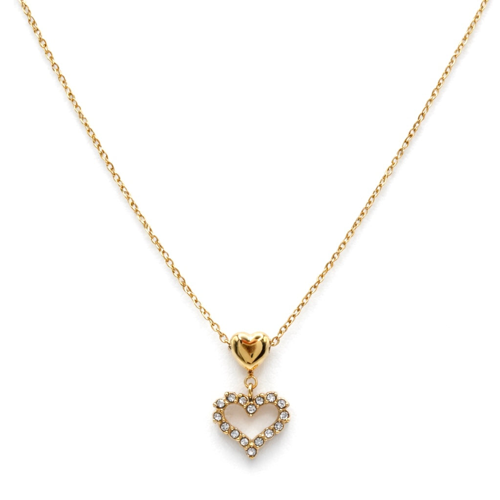 EVARA HEART GOLD NECKLACE