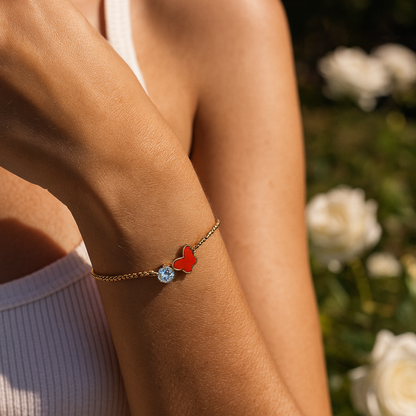 AURORA Charm Gold Bracelet worn – CCaura