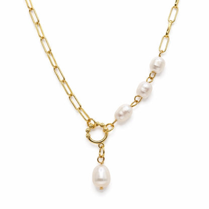 EVA PEARL TOGGLE NECKLACE