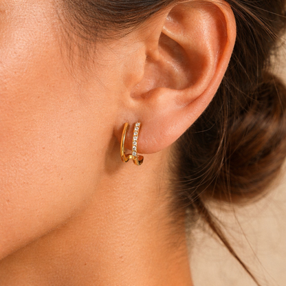 RADIANT Link Mini Hoops worn – CCaura