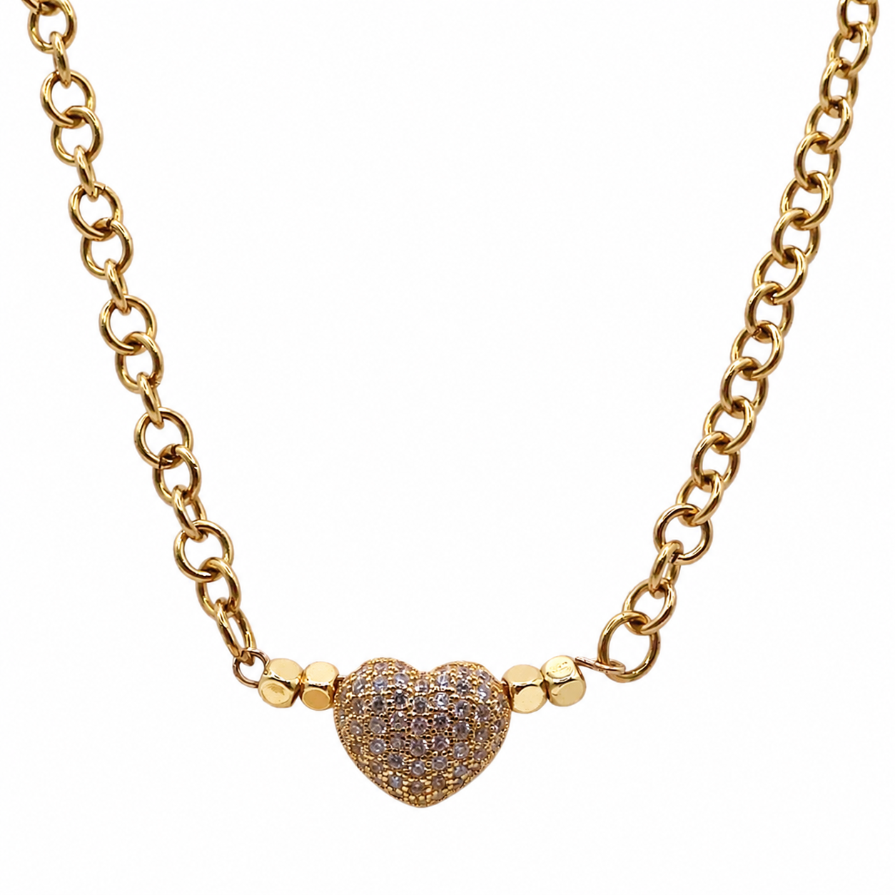 VALENTINA GOLD HEART NECKLACE