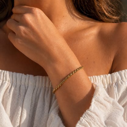 LEAH LINK GOLD BRACELET