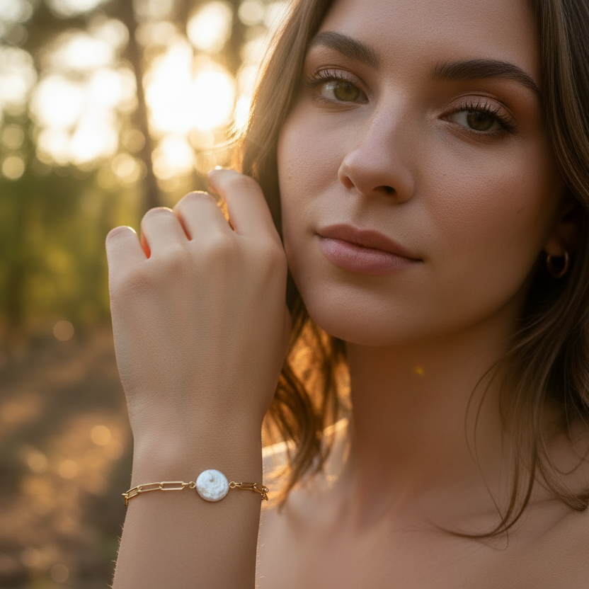 LARA PEARL GOLD BRACELET