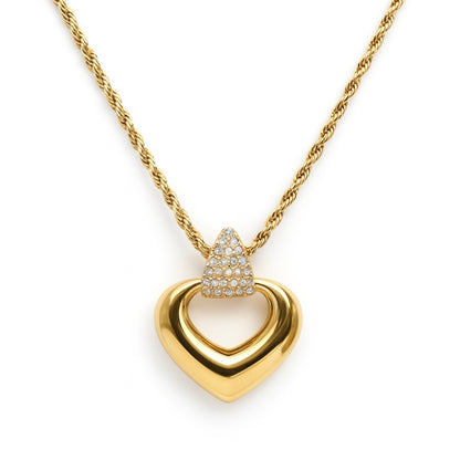 LUMI HEART GOLD NECKLACE