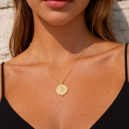SOL PENDANT GOLD NECKLACE
