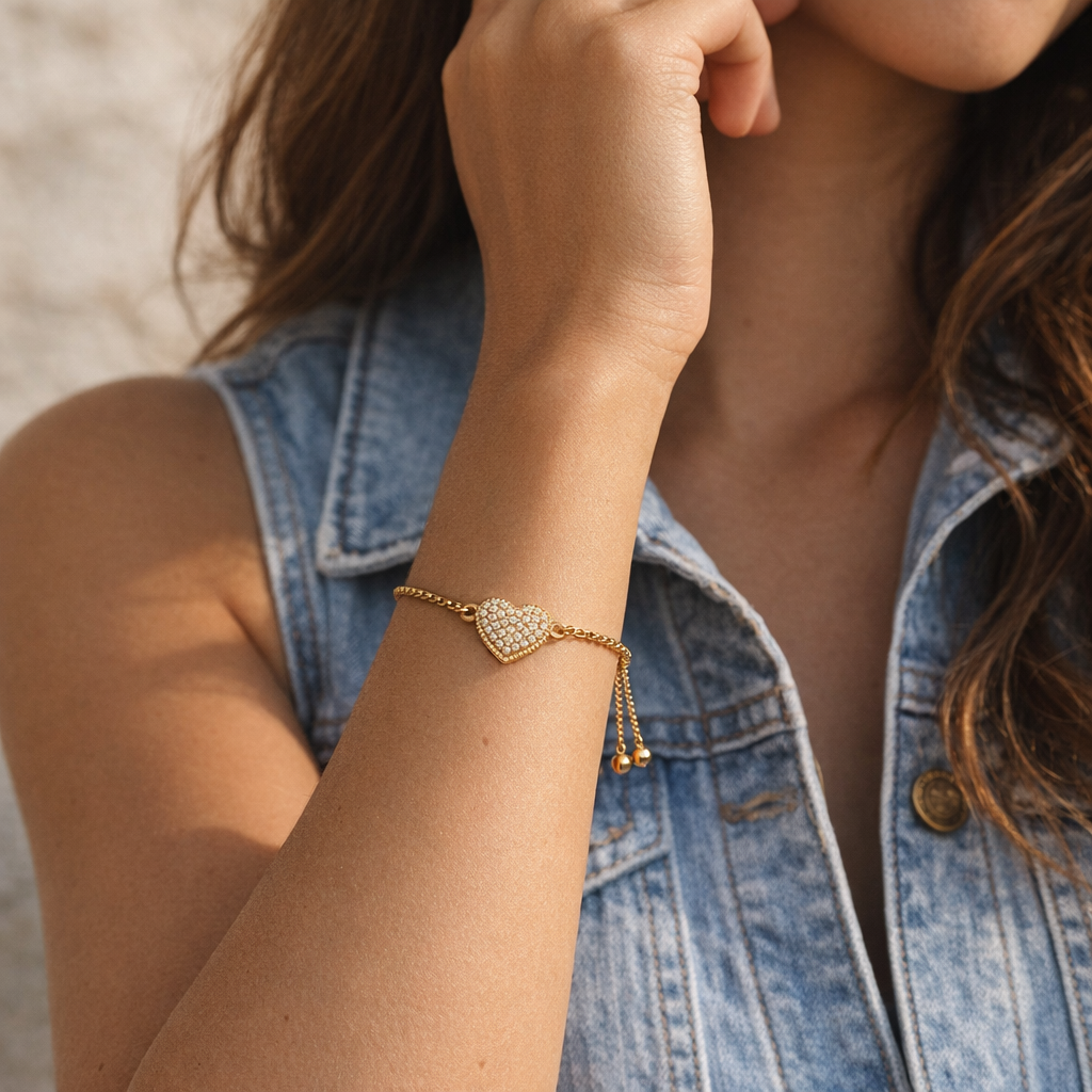 CARDEA HEART GOLD BRACELET