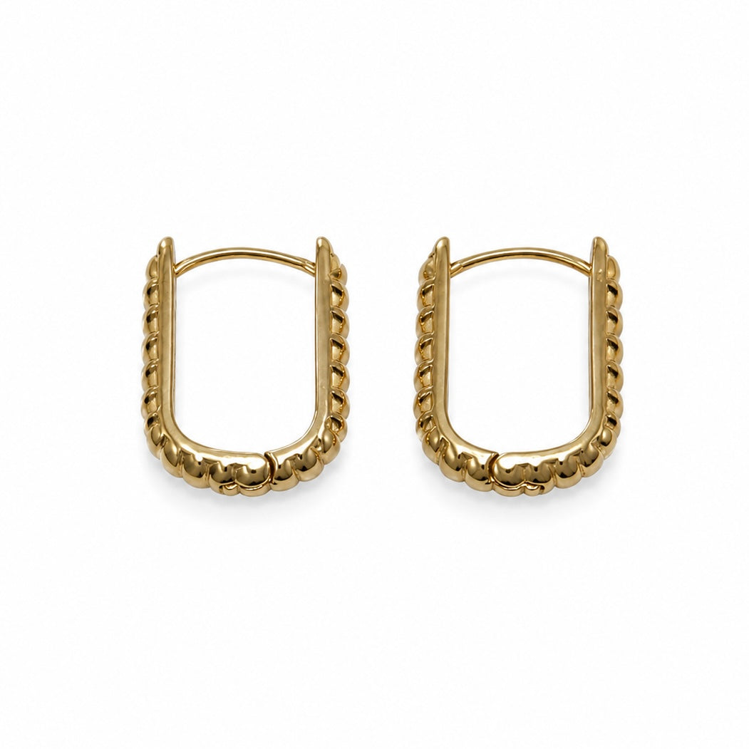 JUNO TEXTURED GOLD HUGGIES