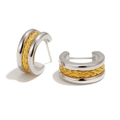 EMBER BRAIDED HOOPS