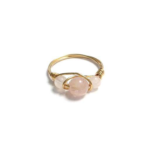 RADIANT QUARTZ GOLD RING