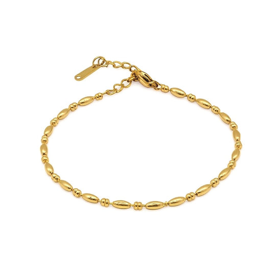 LUCIA GOLD BEAD BRACELET