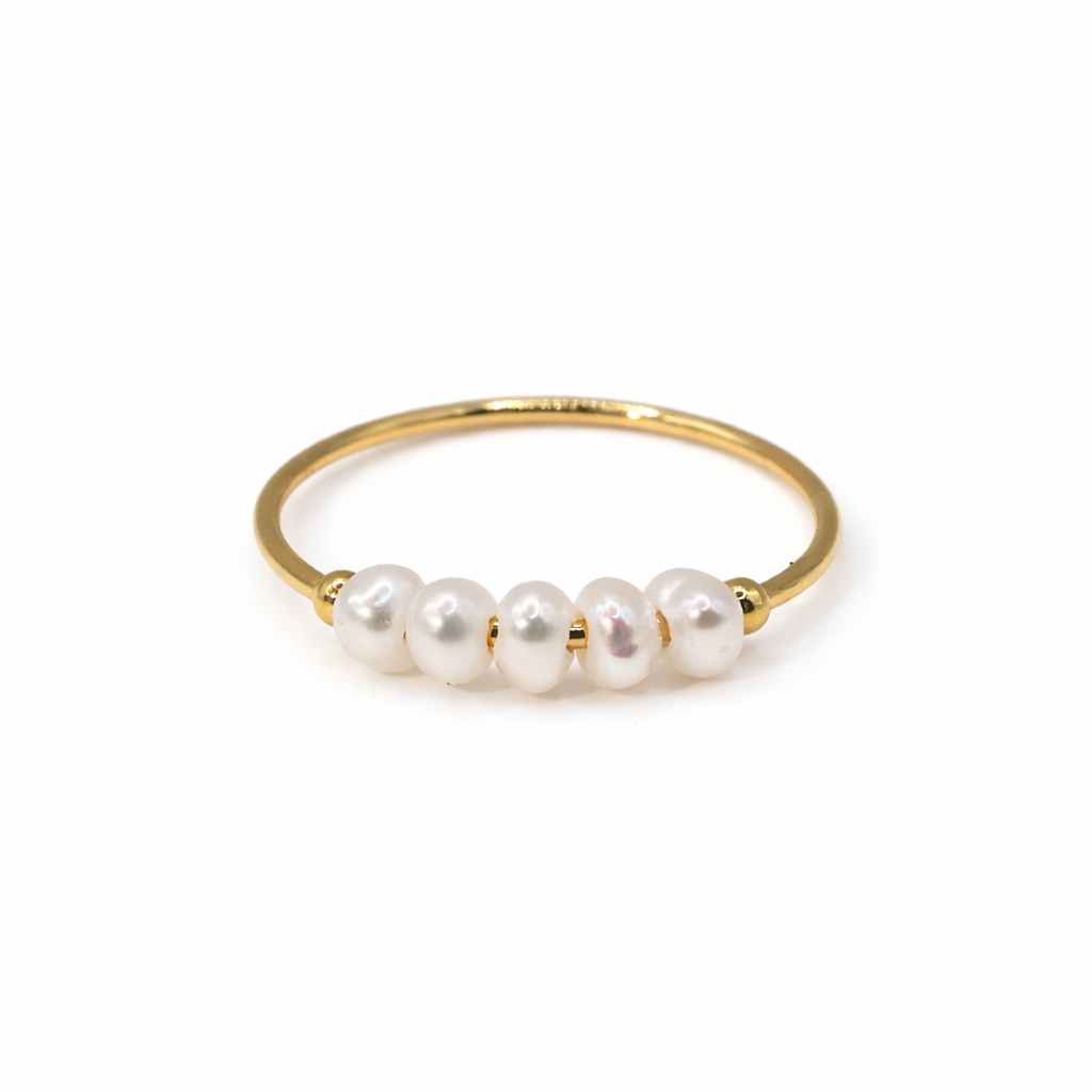 LUNA PEARL GOLD RING