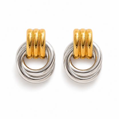 MILA TWO-TONE HOOPS