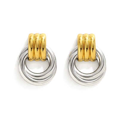MILA TWO-TONE HOOPS