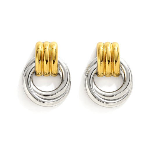 MILA TWO-TONE HOOPS
