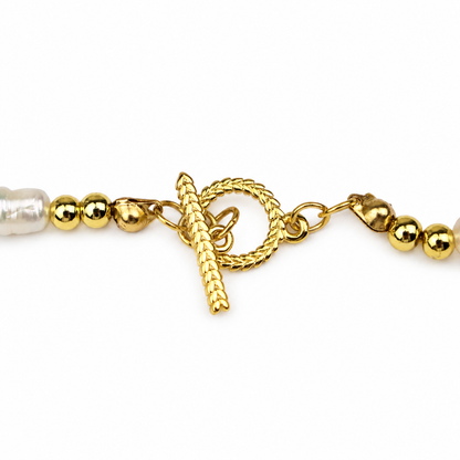 CELESTE PEARL HEART NECKLACE