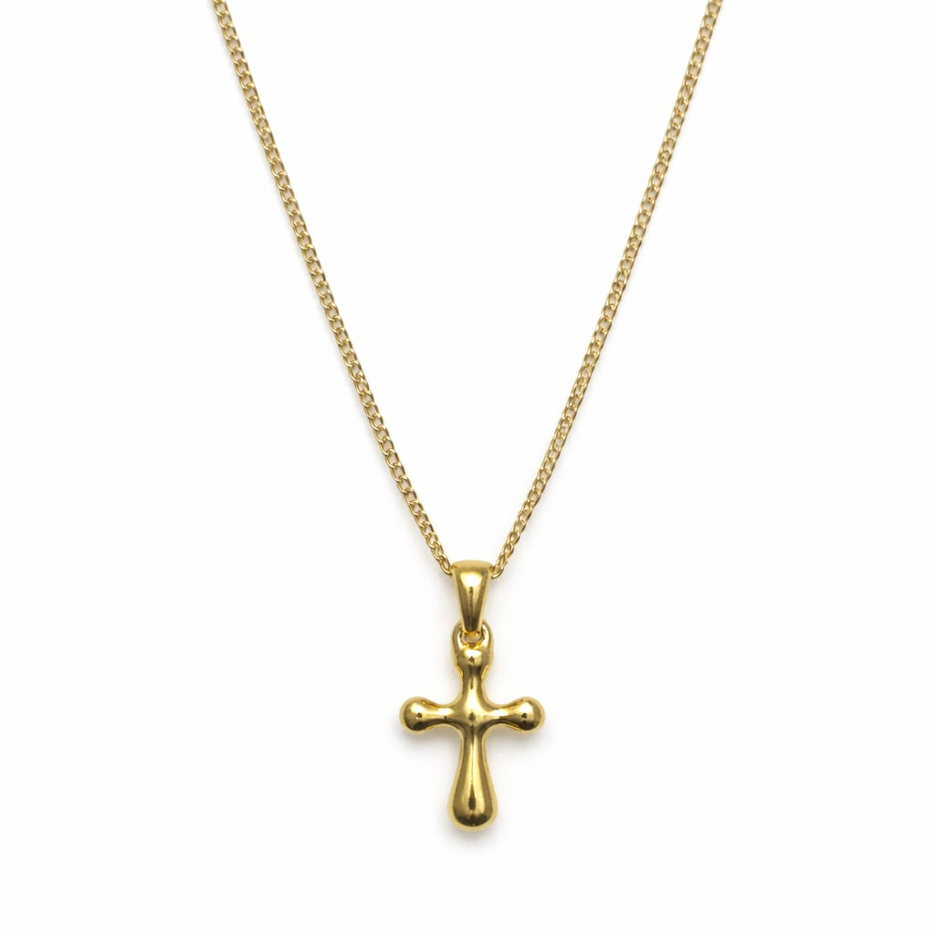TRINITY CROSS GOLD NECKLACE