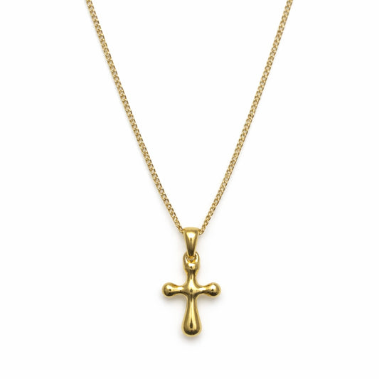 TRINITY CROSS GOLD NECKLACE