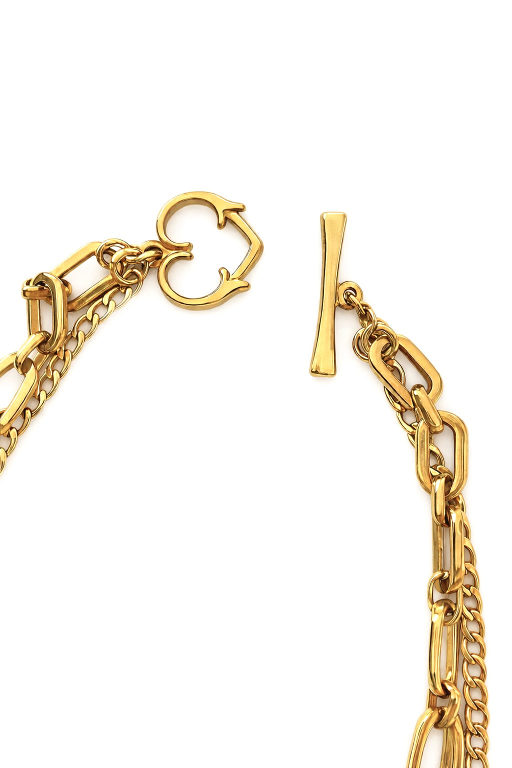 ATHENA LOVE HEART GOLD NECKLACE