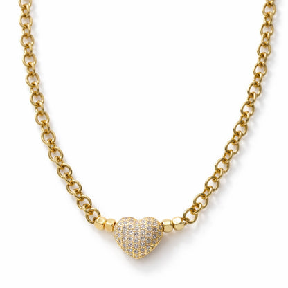 VALENTINA GOLD HEART NECKLACE