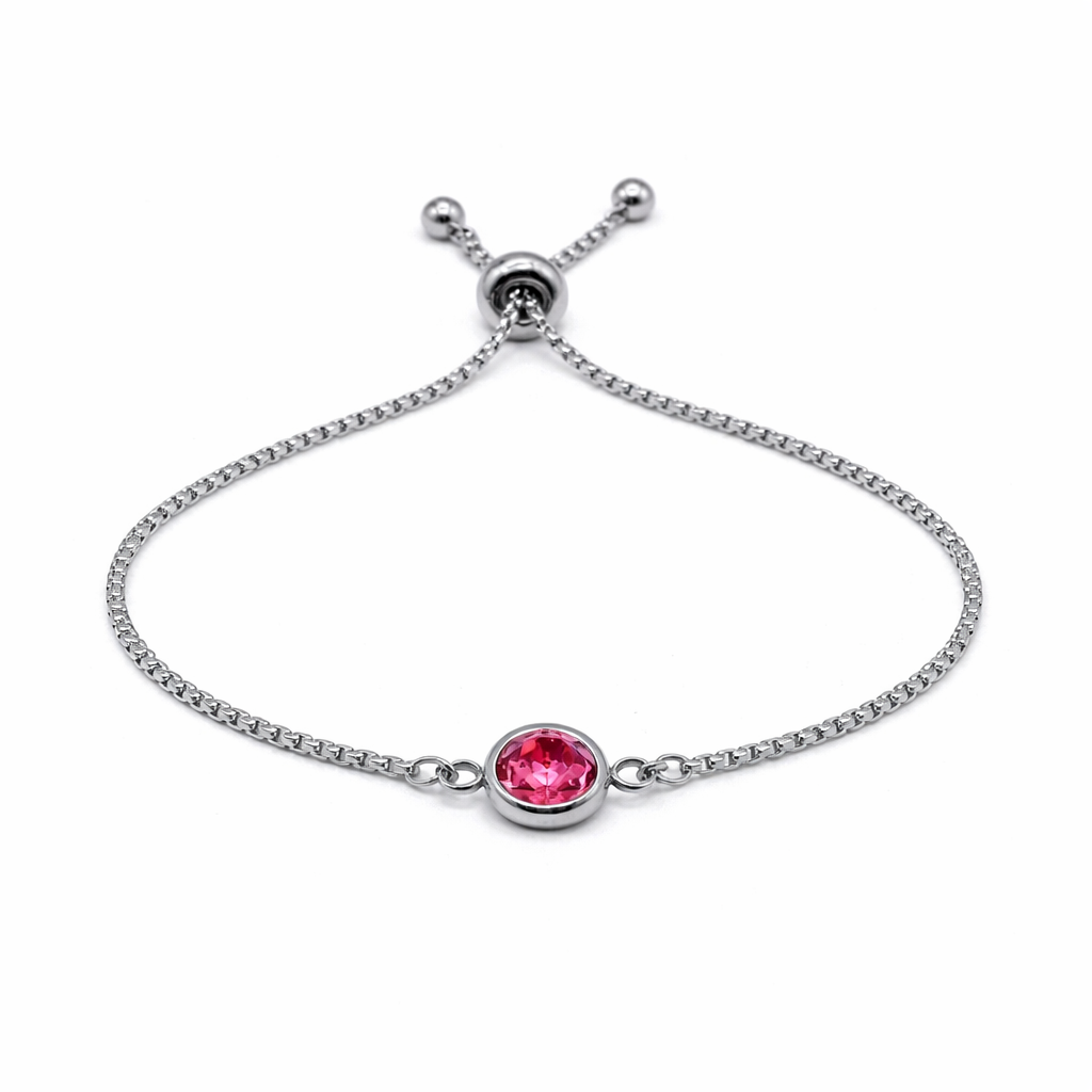 RUBY SILVER BRACELET