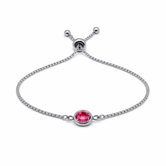 RUBY SILVER BRACELET