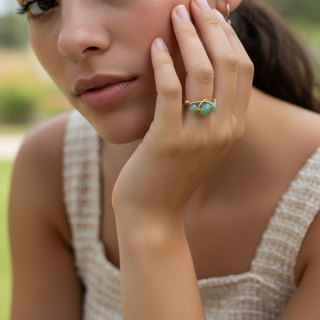JADE HALO RING