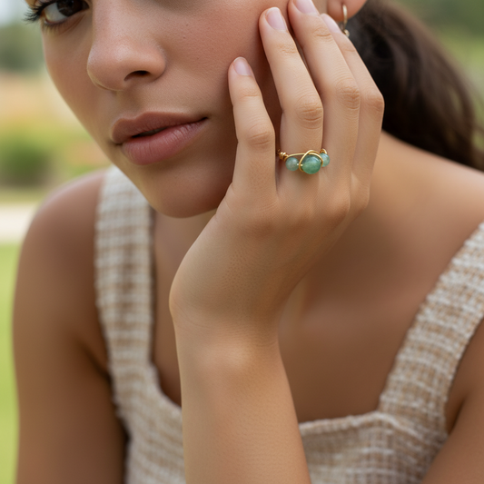 JADE HALO RING