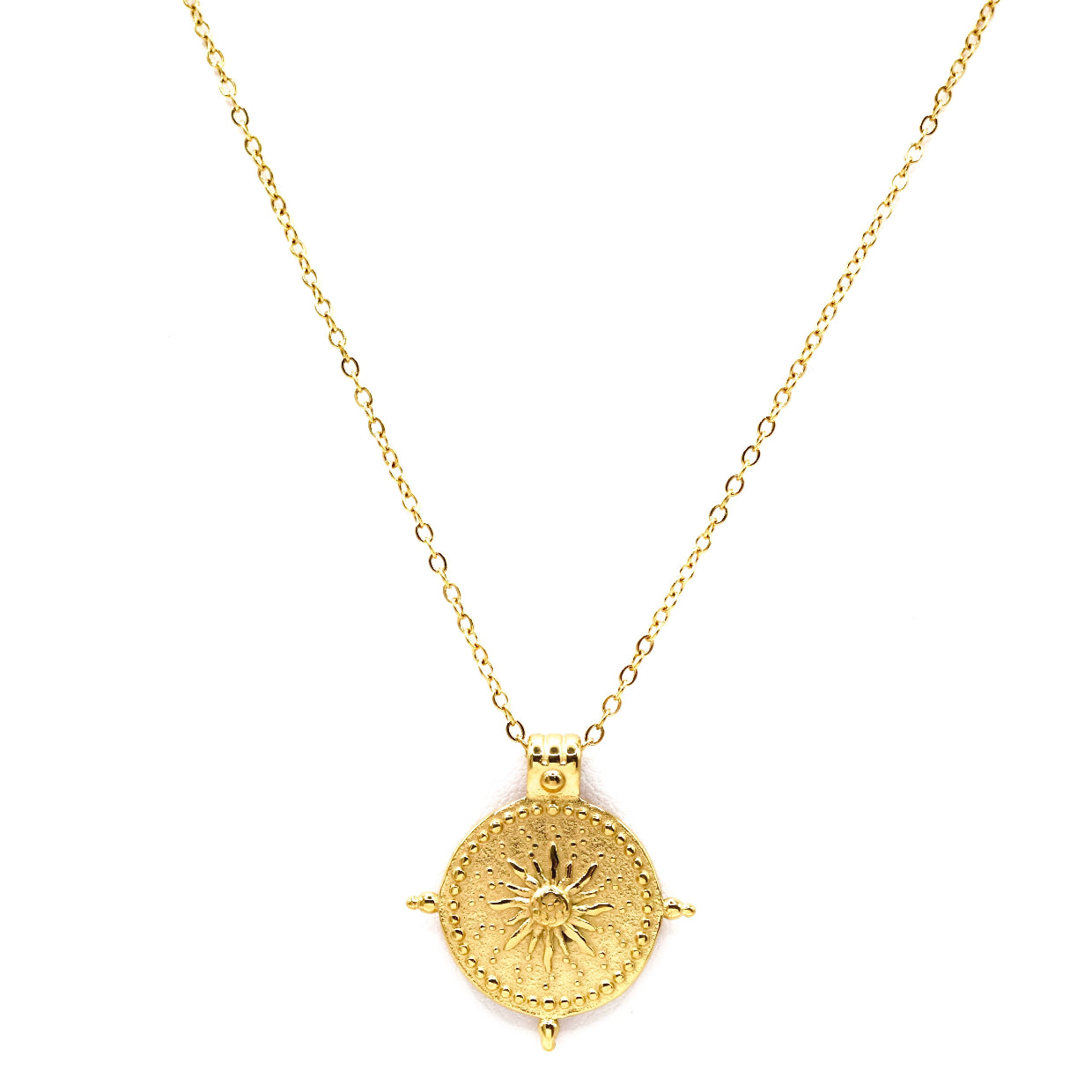 SOL PENDANT GOLD NECKLACE