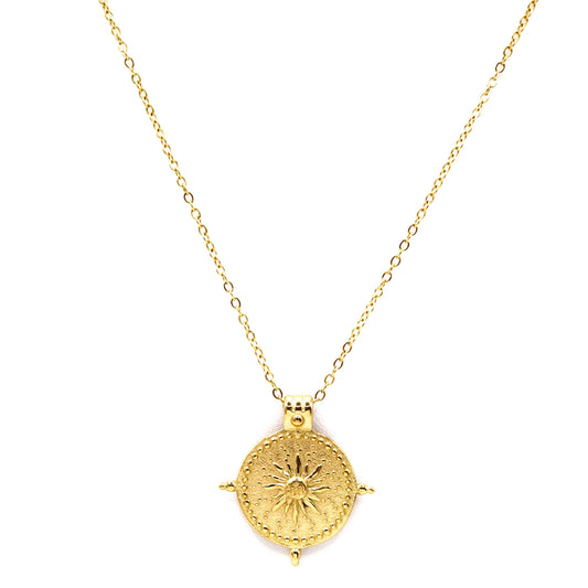 SOL PENDANT GOLD NECKLACE