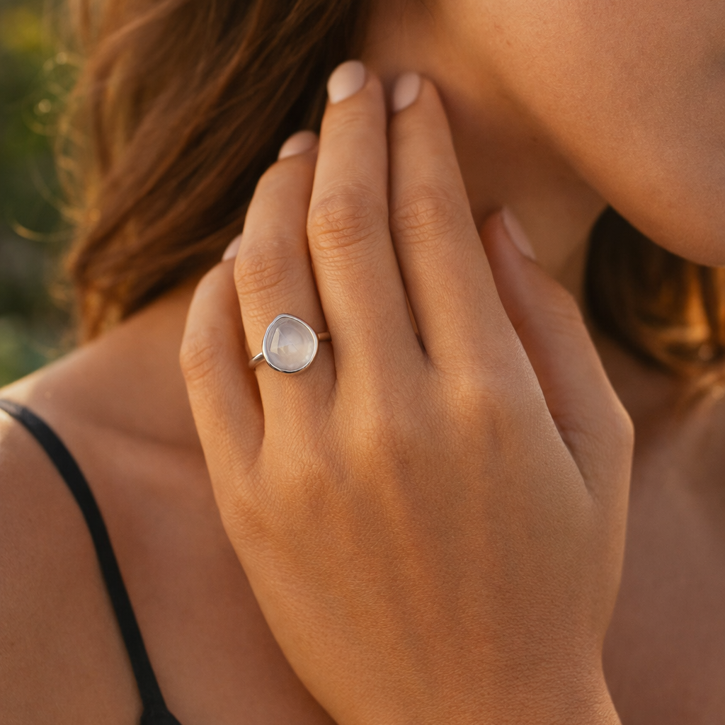 DUNE Silver Ring worn – CCaura
