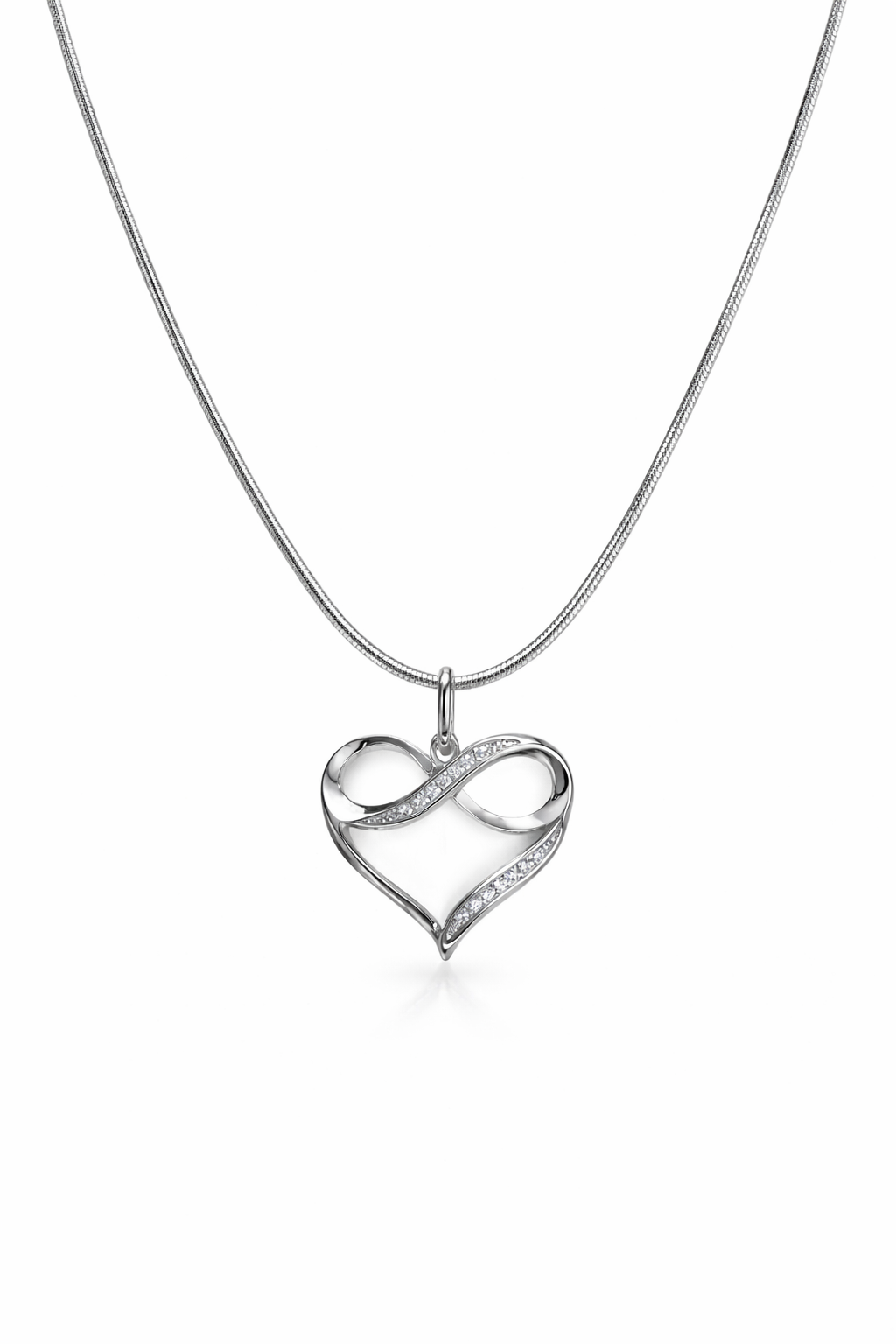 ELISE Heart Silver Necklace – CCaura