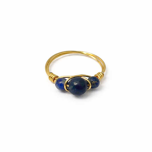 LAPIS AZUL GOLD RING