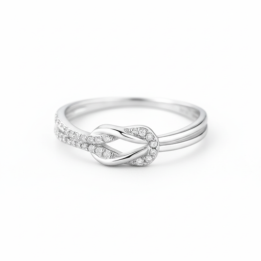 ETERNAL KNOT SILVER RING