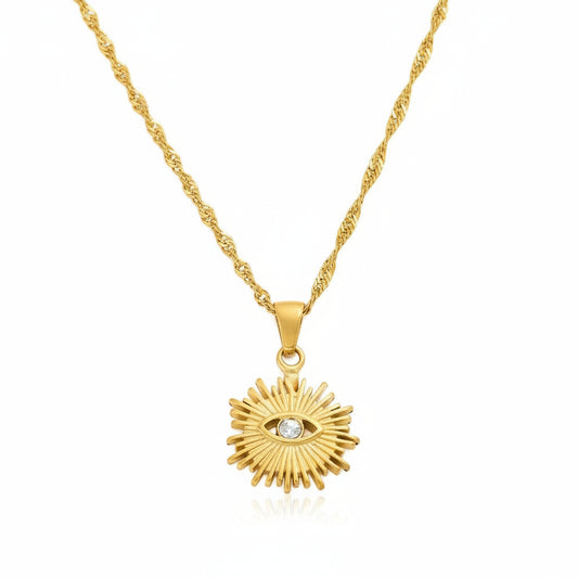 AURA EYE GOLD NECKLACE